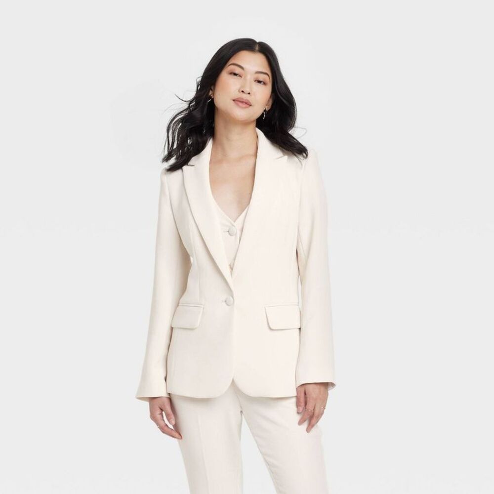 a new day Women's Cream Blazer